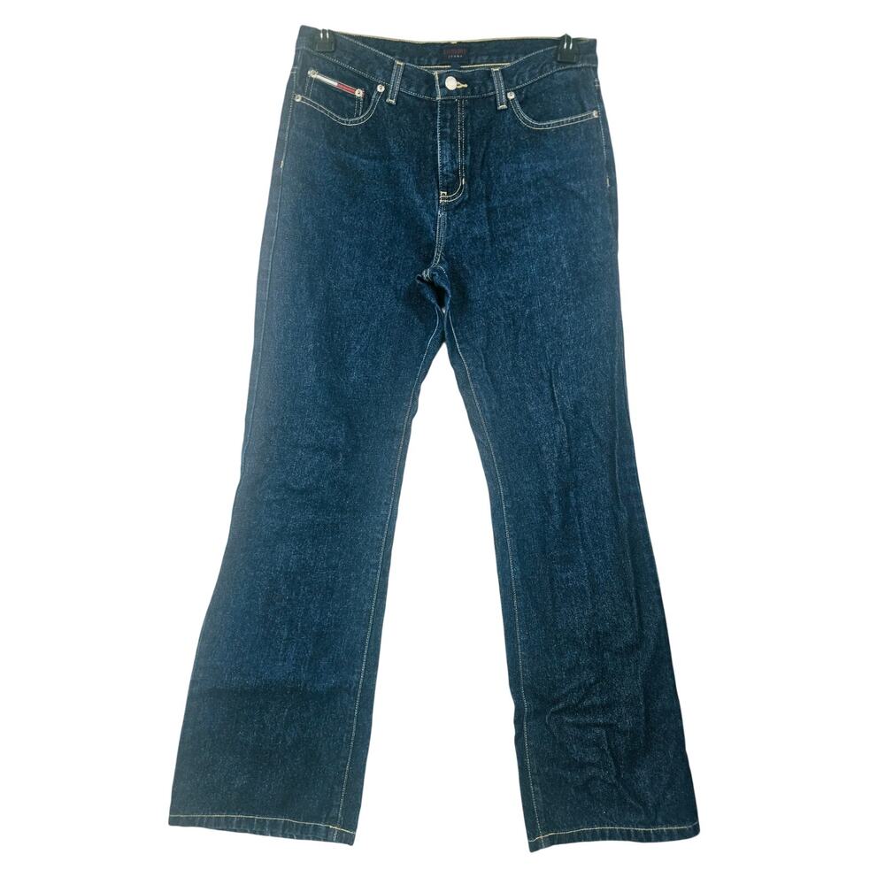 Y2K Tommy Hilfiger dark wash Straight Leg Jean Mid Rise 13 Vintage 4260